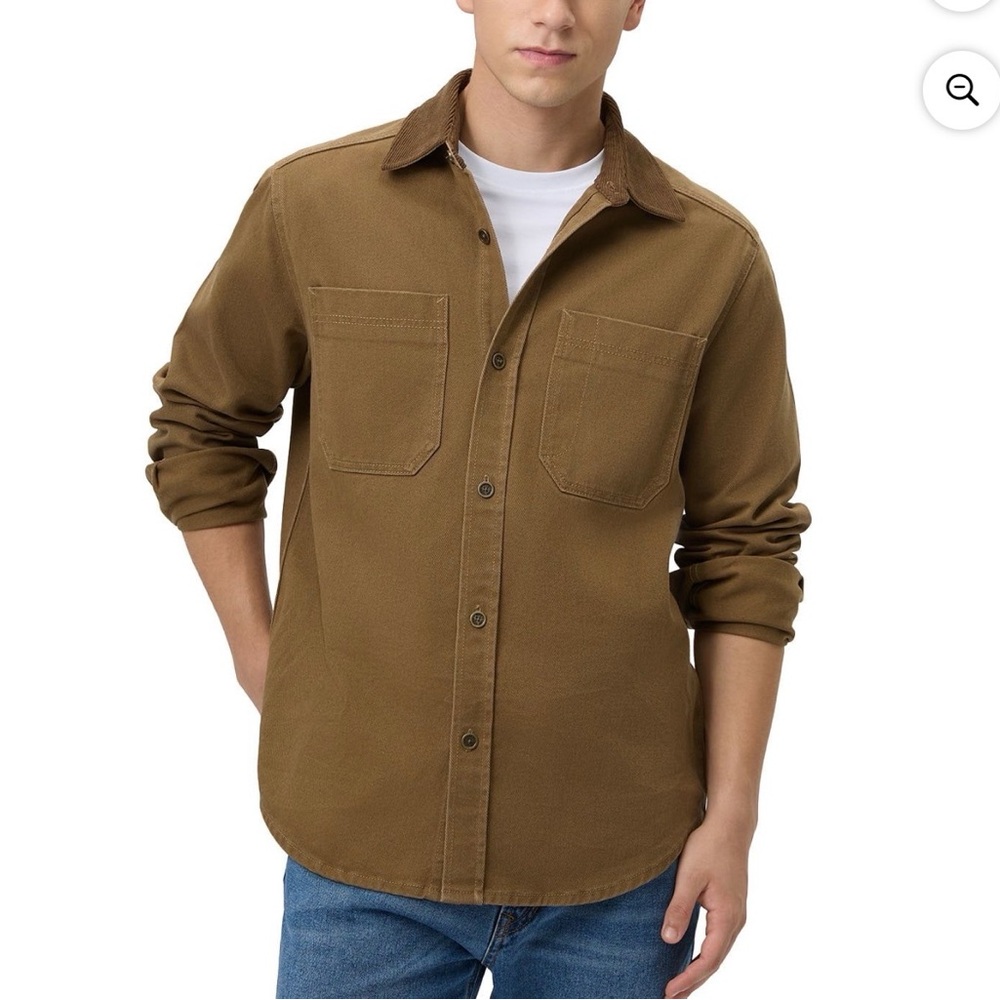 Frye Men's Brown Lightweight Jacket denim barn jackets medium NEW